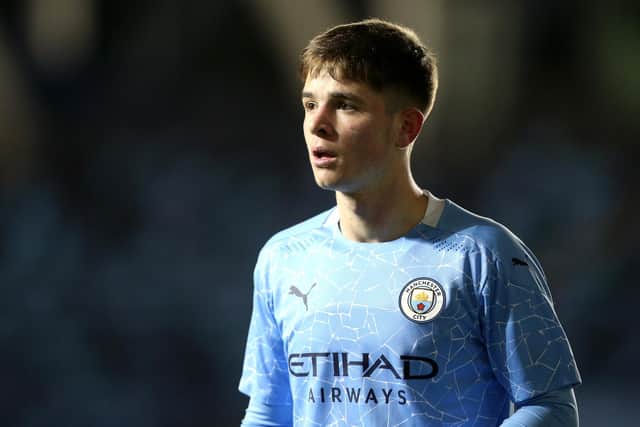 James McAtee of Manchester City is close to joining Sheffield United on loan (Charlotte Tattersall/Getty Images)