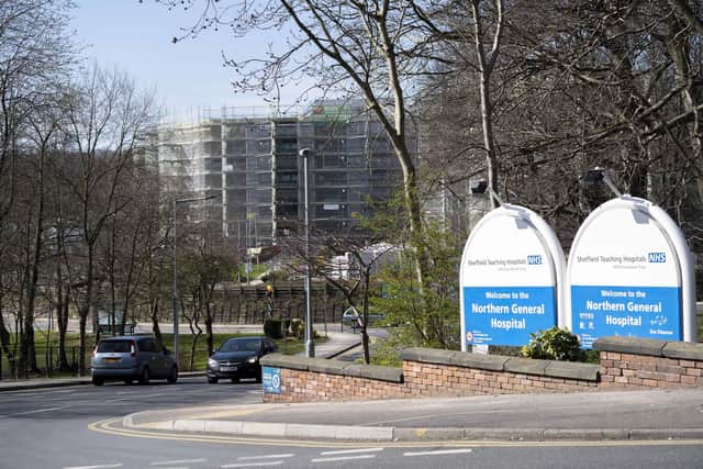 Sheffield's Northern General Hospital, where Jessie Clark was taken with suspected coronavirus
