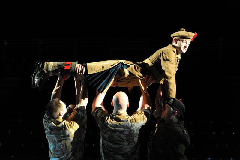The National Theatre of Scotland's production of Black Watch by Fife playwright, Gregory Burke, was one of the finest pieces of theatre ever staged at Rothes Halls. Its revival also played to full houses and packed just as much of a punch.