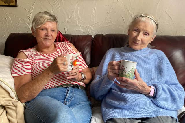 Volunteer Marg Neale and service user Margaret Ogle have formed a friendship through their bereavement bond as a result of a charity partnership that aims to defeat loneliness.