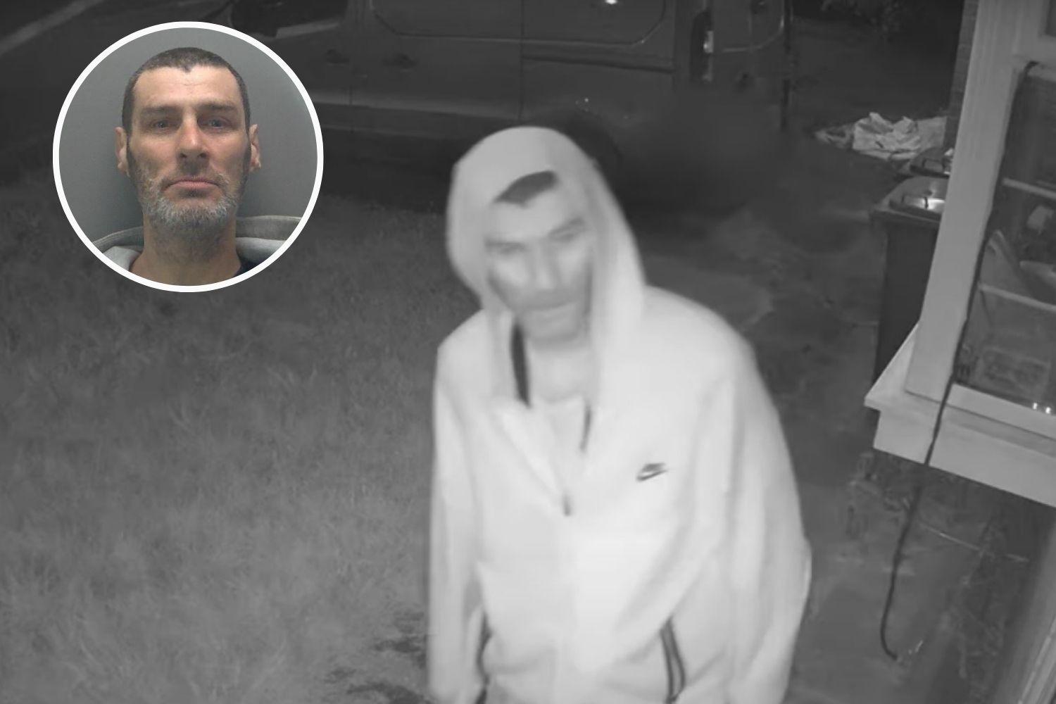 Family's "emotional turmoil" as creepy footage captures burglar sneaking into home as children slept upstairs