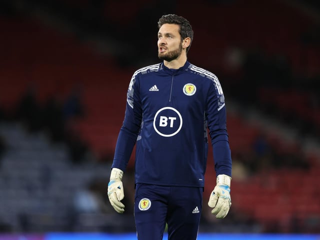 On a night where he became Hearts' most-capped ever player, he made a tremendous one-handed save from Andreas Cornelius and was commanding in coming off his line.
