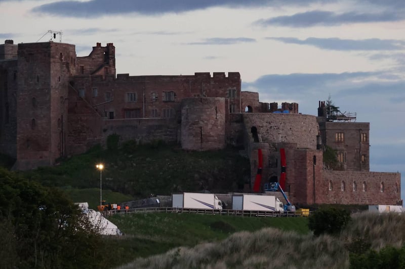 Bamburgh Castle is being used for the latest Indiana Jones film.