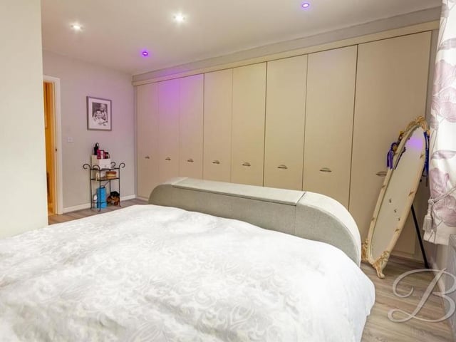 This is another view of the master bedroom at The Park property, which shows how extensive the fitted wardrobes are.