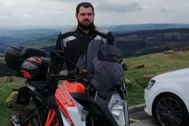 Ian Sunderland, 34, died following a motorbike crash on Mortimer Road in Sheffield