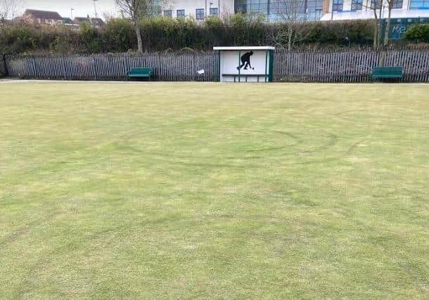 Keith Clegg, chairman of Barnsley Central Crown Green Bowling Club, said the vandals caused the damage on Sunday afternoon.