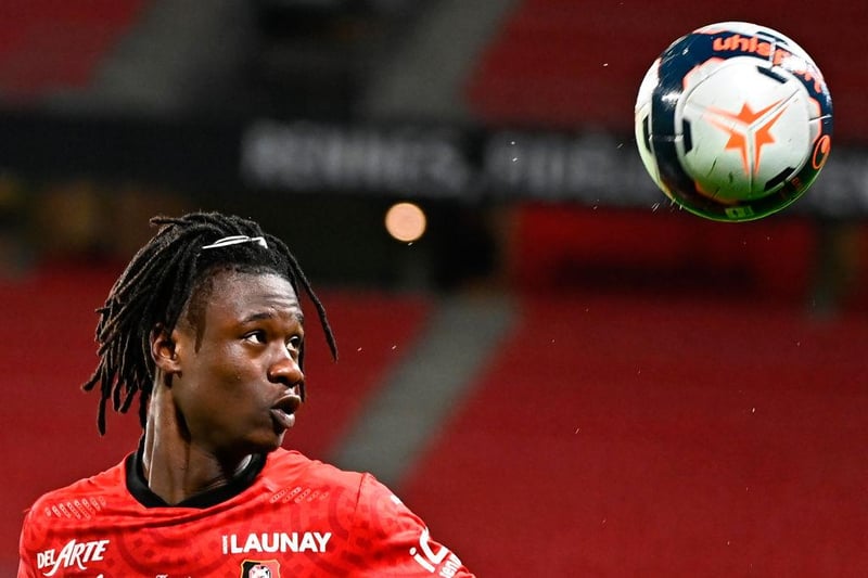 Manchester United have entered the race to sign Rennes midfielder Eduardo Camavinga. (AS) 

(Photo by DAMIEN MEYER/AFP via Getty Images)