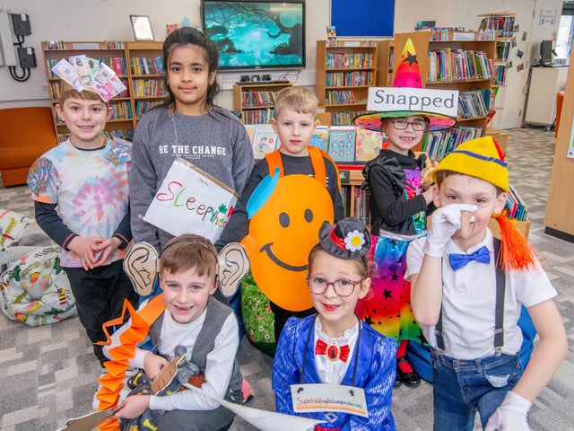 Pupils dressed up as their favourite word of their favourite book at Kings Academy Northern Parade, Portsmouth. Picture: Habibur Rahman