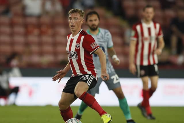 Ben Osborn in cup action for Sheffield United this season: Simon Bellis/Sportimage