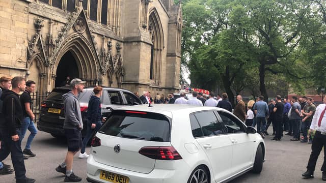 People made their way into the minster