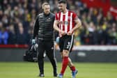 Enda Stevens was withdrawn during Sheffield United's win over Norwich City in March: Simon Bellis/Sportimage