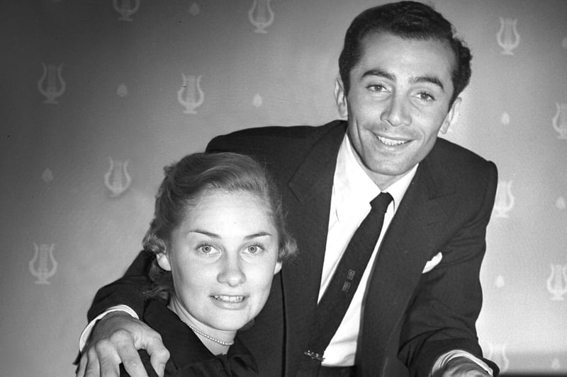 Al Martino had almost finished singing "Here In My Heart" at Sunderland Empire in 1954  when from the wings his manager Tommy Layton, gave him the thumbs up sign and whispered: ''Shes here''. 
It was the message that Al had been waiting for.....it meant his 23 year old fiancee, Miss Joan Kayne had completed a 3,000 mile journey from New York to see him.