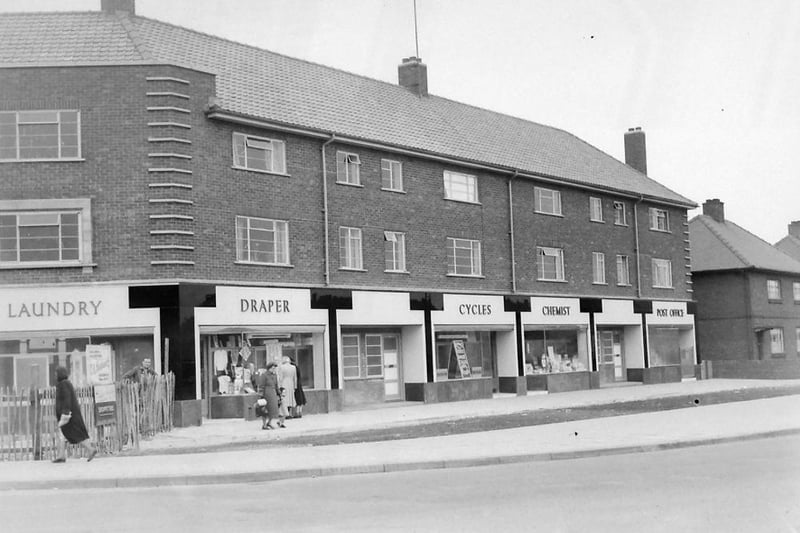 A view of the Brus Corner Shops taken in 1953 as the shops were completed. Photo: Hartlepool Museum Service.