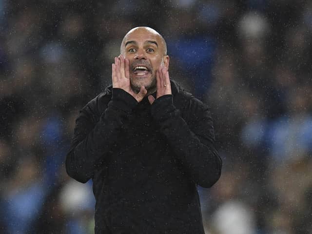 Pep Guardiola does not feel the Champions League tie is over despite Manchester City’s 3-0 win over Bayern Munich. Credit: Getty.