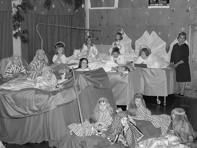 Harlow Wood Hospital's school nativity from 1964.