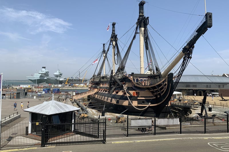 Follow in the footsteps of Admiral Nelson and walk the decks of HMS Victory. It has a 4.5 star rating on TripAdvisor with 3,338 reviews.