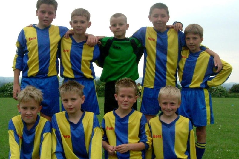 Clay Cross Junior School football team in the Coleman Cup semi-final in 2006.