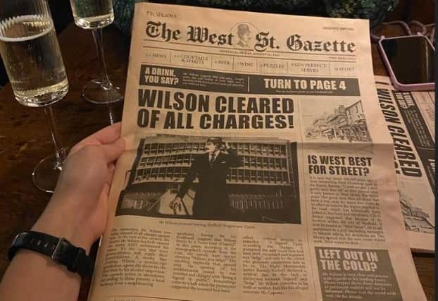 Mr Wilson's on West Street in Sheffield city centre, which features an underground speakeasy-style cocktail bar called Capone's