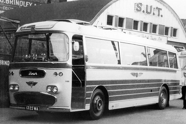 Sheffield United Transport Panorama Coach at Pond Street in 1961