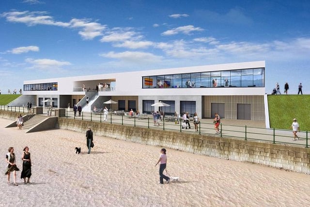 Now it's down to the beach and how artists visualised the Seaburn Shelter project back in 2011.