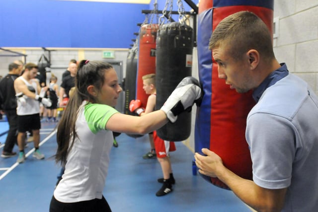 Another reminder from the day English Super Flyweight boxer Anthony Nelson visited Horsley Hill Boxing Club in 2014.