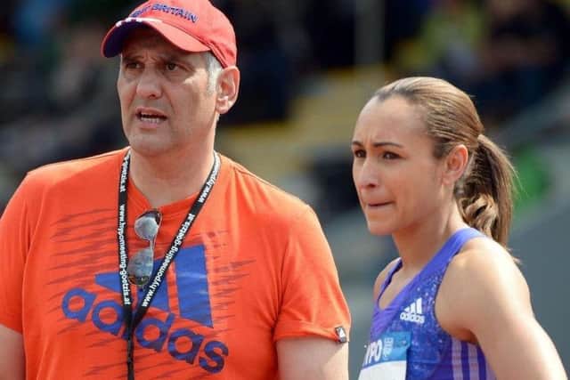 Toni Minichiello with Jessica Ennis-Hill