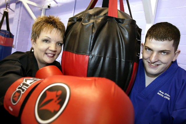 Ann Garside, Business Adviser with Doncaster Chamber, and Andy Crittenden, who she helped to launch a new martial arts business in Doncaster back in 2003