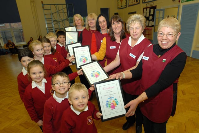 The lunchtime staff at the school received awards in 2010 but who can tell us more?