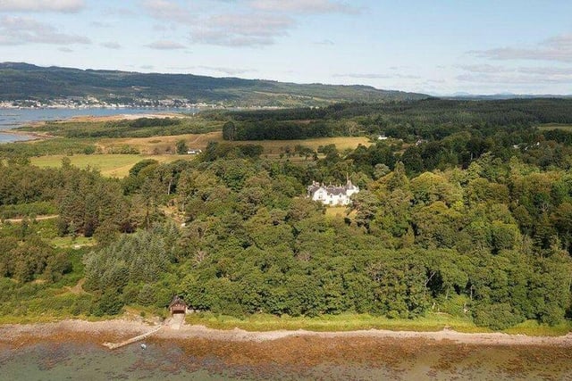 Offers in excess of £1.95 million could see you become lord of all you survey with the stunning Castleton Estate on the northern shore of beautiful Loch Fyne. There's around 67 acres of land, including 210 metres of loch shoreline - the perfect setting for the 9-bedroom Castleton House. Dating back to the early 18th century, it's been significantly upgraded and includes  a billiards room with oak panelling, majestic drawing room, dining room, morning room with French doors to a paved terrace, kitchen with dining area, swimming pool and sauna, oak panelled library with feature marble fireplace, and terrace to take in the views. There's also a one-bedroom carriage house, a walled garden, tennis court, pony paddock, outbuildings and boathouse. The property even comes with its own island, called Eilean Mor.
