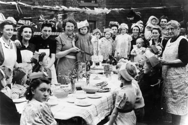 A VE Day party in Sheffield 75 years ago