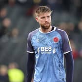 MILTON KEYNES, ENGLAND - DECEMBER 10:  Shaun Rooney of Fleetwood Town during the Sky Bet League One between Milton Keynes Dons and Fleetwood Town at Stadium mk on December 10, 2022 in Milton Keynes, England. (Photo by Pete Norton/Getty Images)
