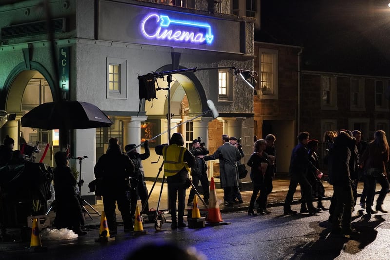 Meg Bellamy, 19, who is playing Kate in the streaming service’s popular series, has also been seen filming scenes around St Andrews.