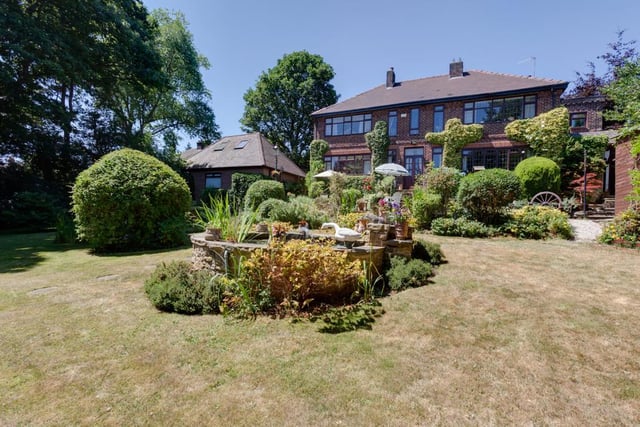Wyaston House, on Halifax Road, Grenoside, has gardens covering half an acre with several seating areas, a fishpond, water feature and a wooden summerhouse. It has an asking price of £575,000 and the sale is being handled by Blenheim Park Estates. (https://www.zoopla.co.uk/for-sale/details/48234698)