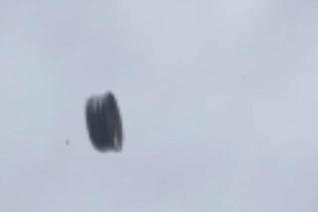 This curiously shaped "UFO" was spotted above Shirecliffe in the hours before the bang on August 1.