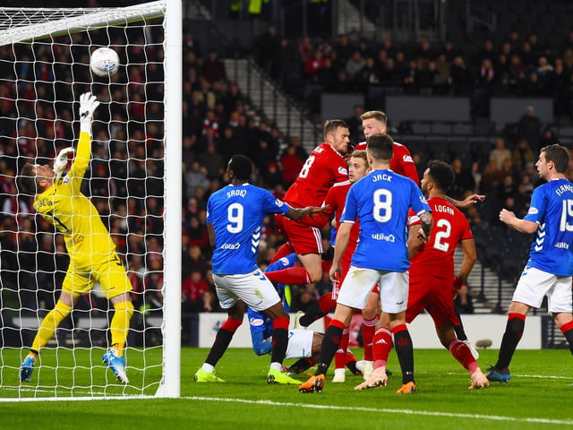 New manager in Steven Gerrard but another semi-final defeat. Lewis Ferguson's late header was enough to separate the sides at Hampden.