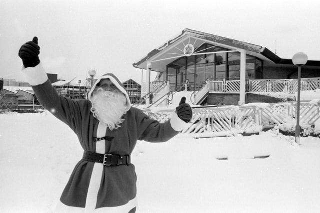 Santa Claus visiting Water Meadows in 1990
