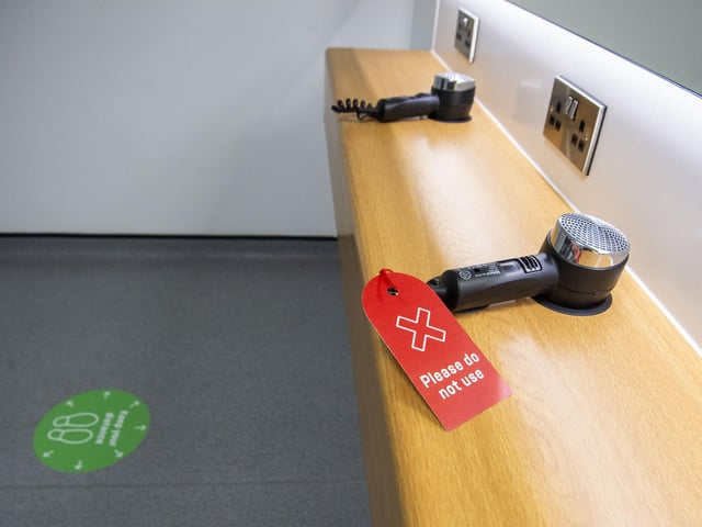 Pure Gym now limits the number of hair dryers that can be used in its changing rooms.