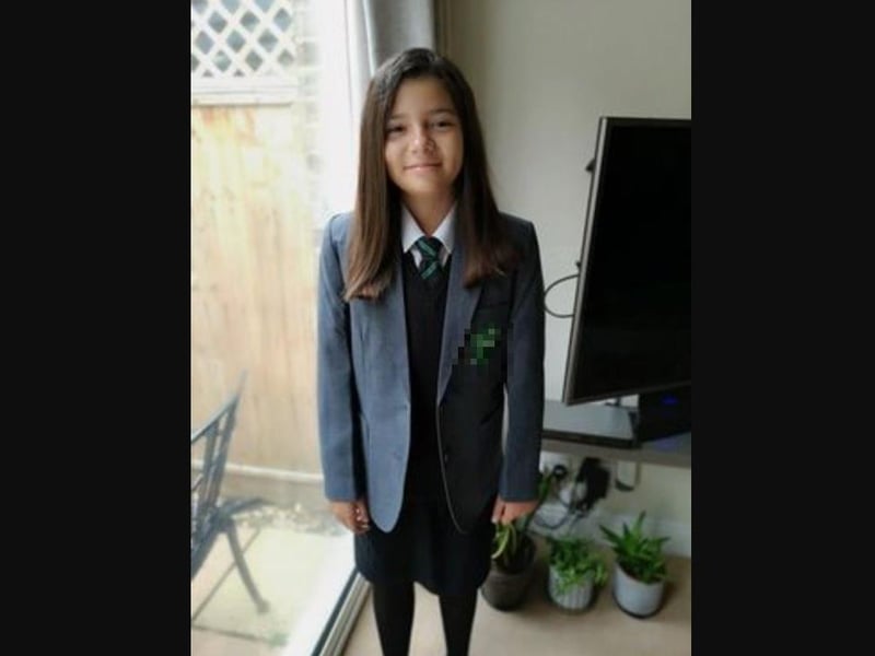 Parents from across the Portsmouth area shared photos as their children returned to school after the summer holiday on Thursday, September 2, 2021. Pictured is Tayla, aged 11.