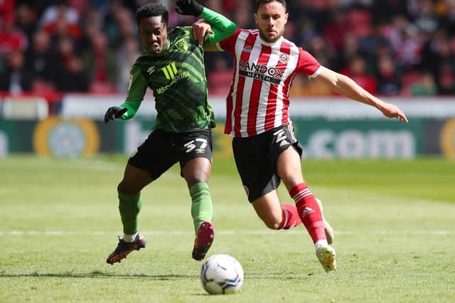 Sheffield United defender George Baldock has made his debut for Greece: Simon Bellis / Sportimage