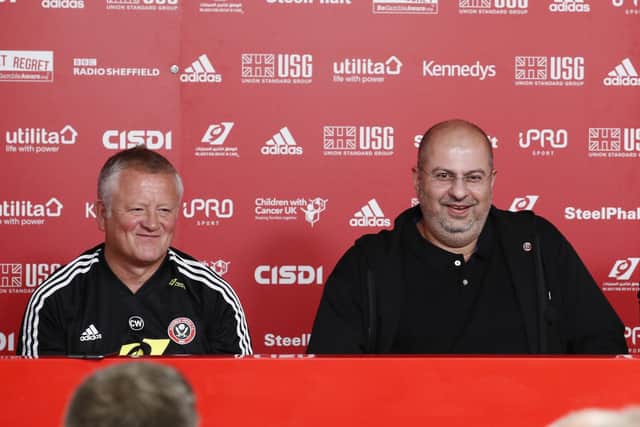 The fall out between those who support former manager Chris Wilder or Sheffield United's owner H.R.H Prince Abdullah bin Mosa'ad bin Abdulaziz Al Saud is growing increasingly acrimonious: Simon Bellis/Sportimage