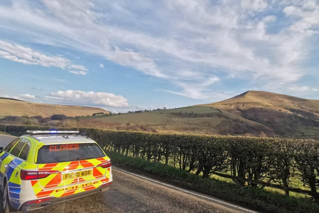 The main road between Hope and Edale has been closed by the police following a serious collision