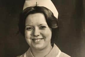 Chris when she first started nursing in 1971.
