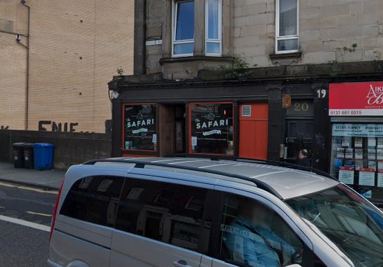 The Safari Lounge (21 Cadzow Place, Edinburgh EH7 5SN), has a TripAdvisor rating of 4.5 from 237 reviews.