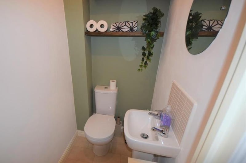 Just off the inner hallway there is a cloakroom with a wc and wash hand basin.
