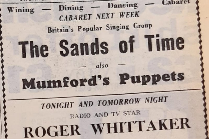 A star turn was on the bill on World Cup Final night at La Strada. Roger Whittaker - yes him of Durham Town fame - was headlining for two days at the Sunderland club.