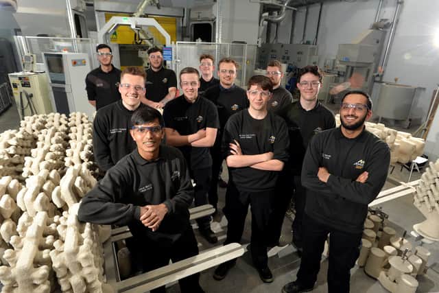 Apprentices at William Cook, Sheffield.