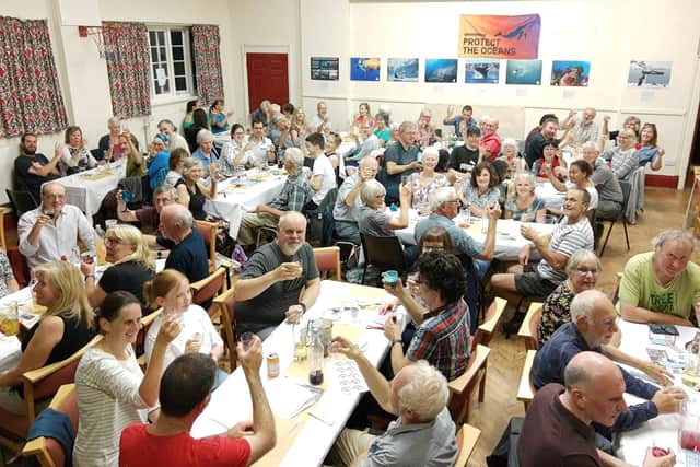 Sheffield Greenpeace hosted a sellout curry and quiz evening which raised £1,202.76 for a campaign to block industrial fishing.