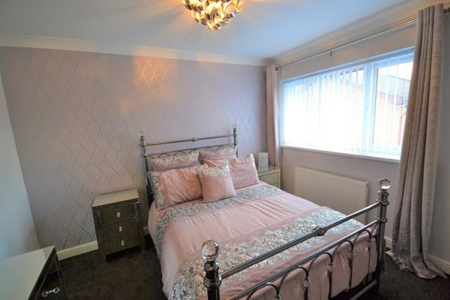 A beautifully presented front facing double bedroom with a upvc double glazed window, various power sockets, central heating radiator and coving complements the ceiling.