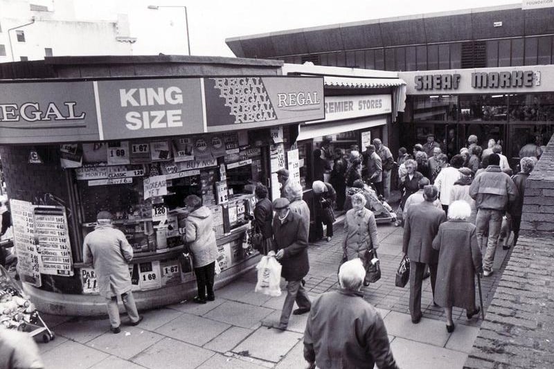 Iconic photo of the entrance to Sheaf Market in 1991