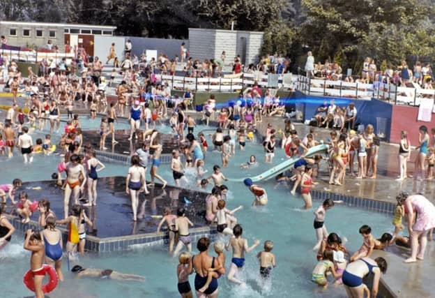 The old Millhouses Lido in Millhouses Park, Sheffield